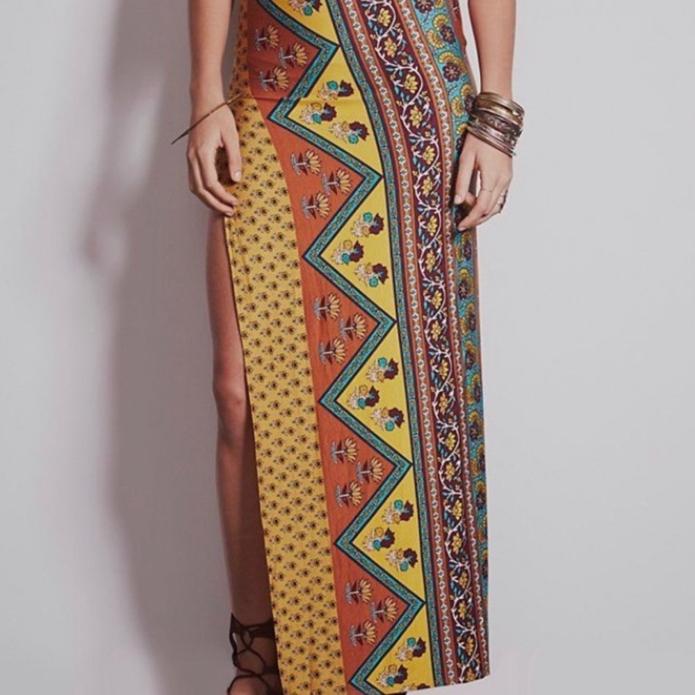 NWOT novella royal ethnic skirt - Picture 2 of 6